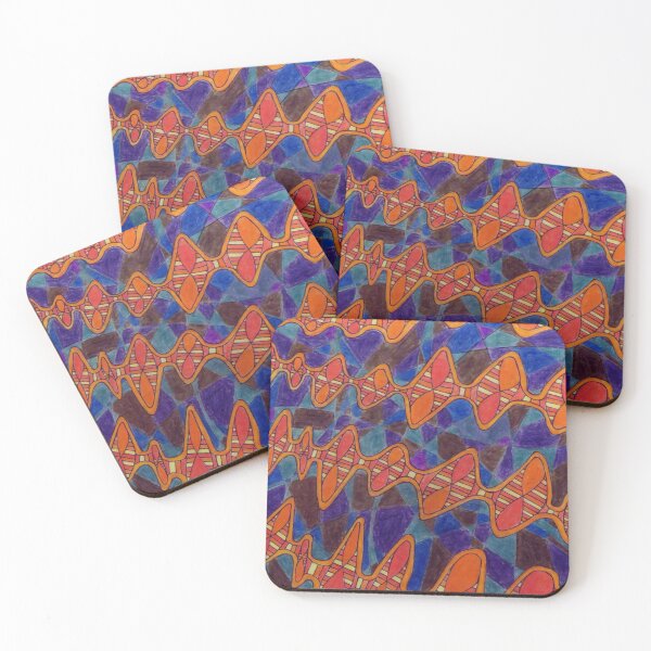 Item preview, 601 - ABSTRACT DESIGN - 05 - DAVE EDWARDS - COLOURED PENCILS - 2021 designed and sold by BLYTHART.