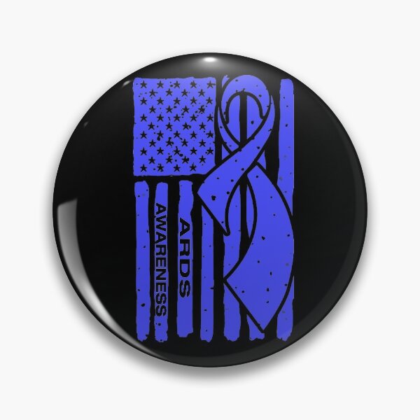 Item preview, ARDS Awareness Ribbon American Flag designed and sold by Tadmab.