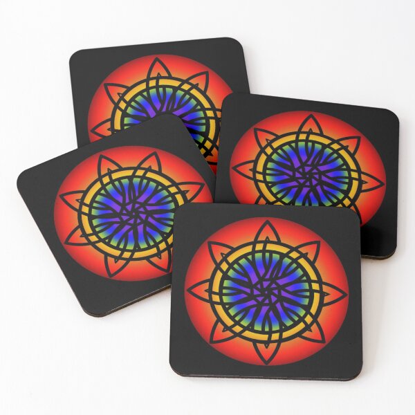 Item preview, Celtic Rainbow Interlaced Mandala  designed and sold by amanda150771.