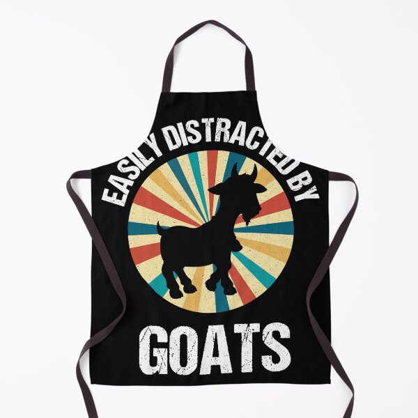 Item preview, Easily Distracted By Goats Funny Retro Vintage Gift present designed and sold by Wadia Hamda.