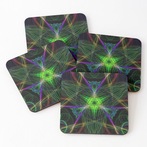 Item preview, Flowing neon abstract line art  designed and sold by Ariel Guevara.