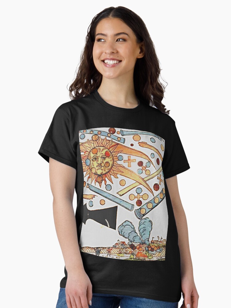 Thumbnail 2 of 7, Classic T-Shirt, Celestial Phenomenon Over Nuremberg designed and sold by TheWitchsWolf.