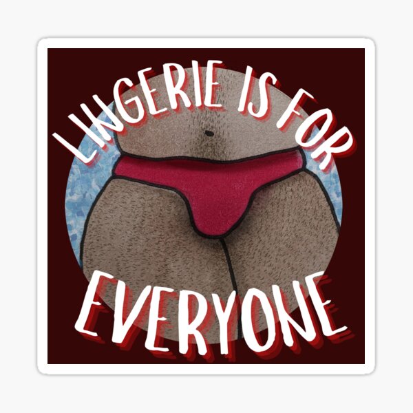 Lingerie is for everyone (red) Sticker