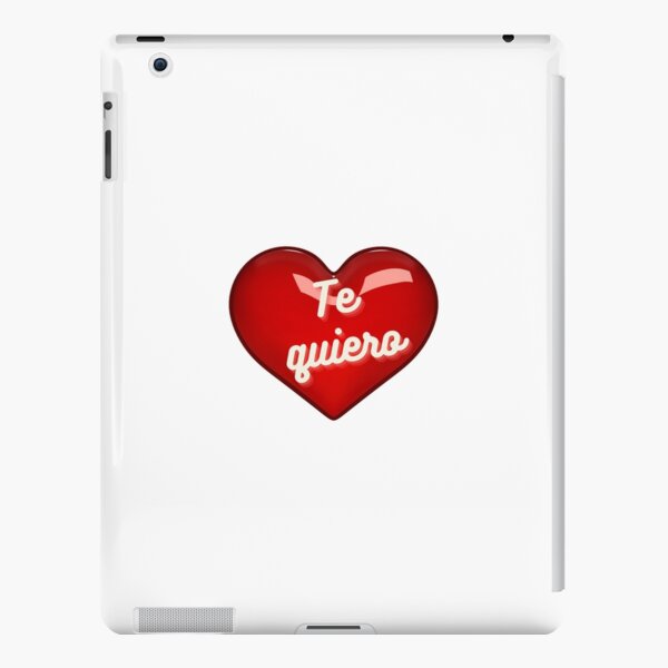 Love you so much - in Spanish. Lettering. Te quiero mucho. iPad Case &  Skin for Sale by pidzam4e