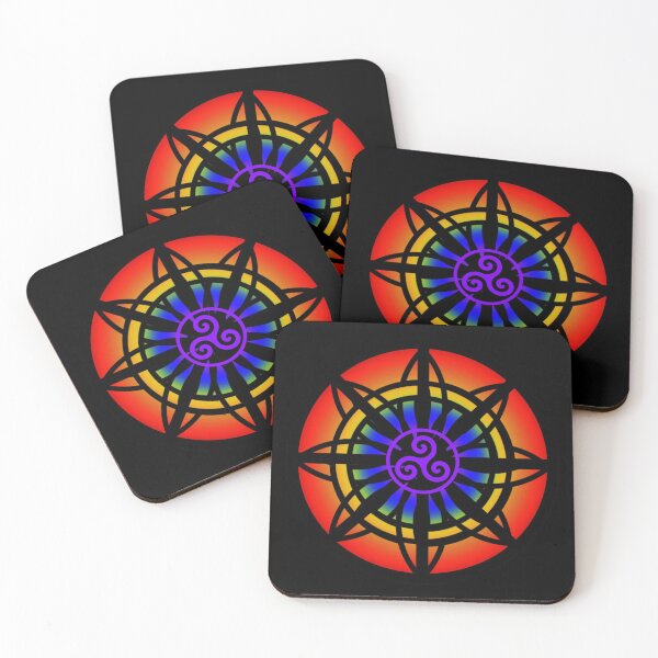 Item preview, Celtic Rainbow Interlaced Mandala  designed and sold by amanda150771.