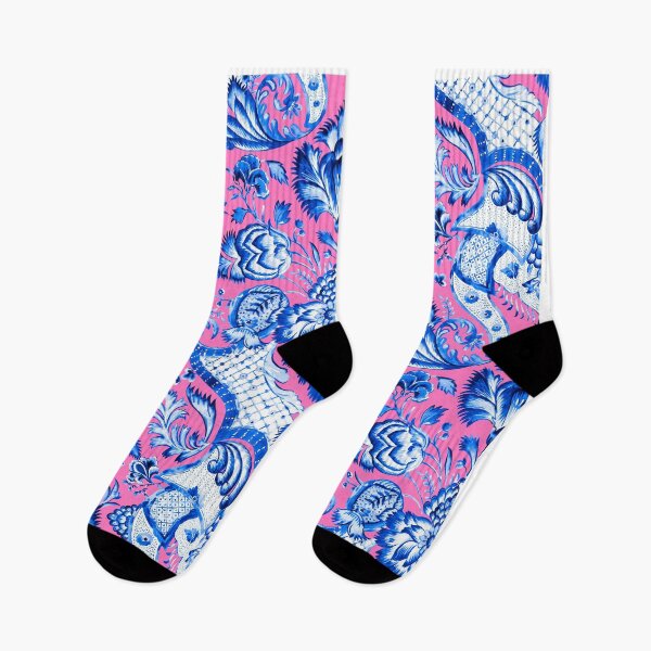 Item preview, Chinoiserie Pattern - Pink & Blue designed and sold by kathrynchill.