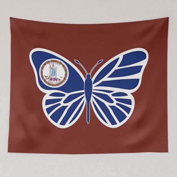 Item preview, State of Virginia Flag Butterfly 2 designed and sold by Gsallicat.