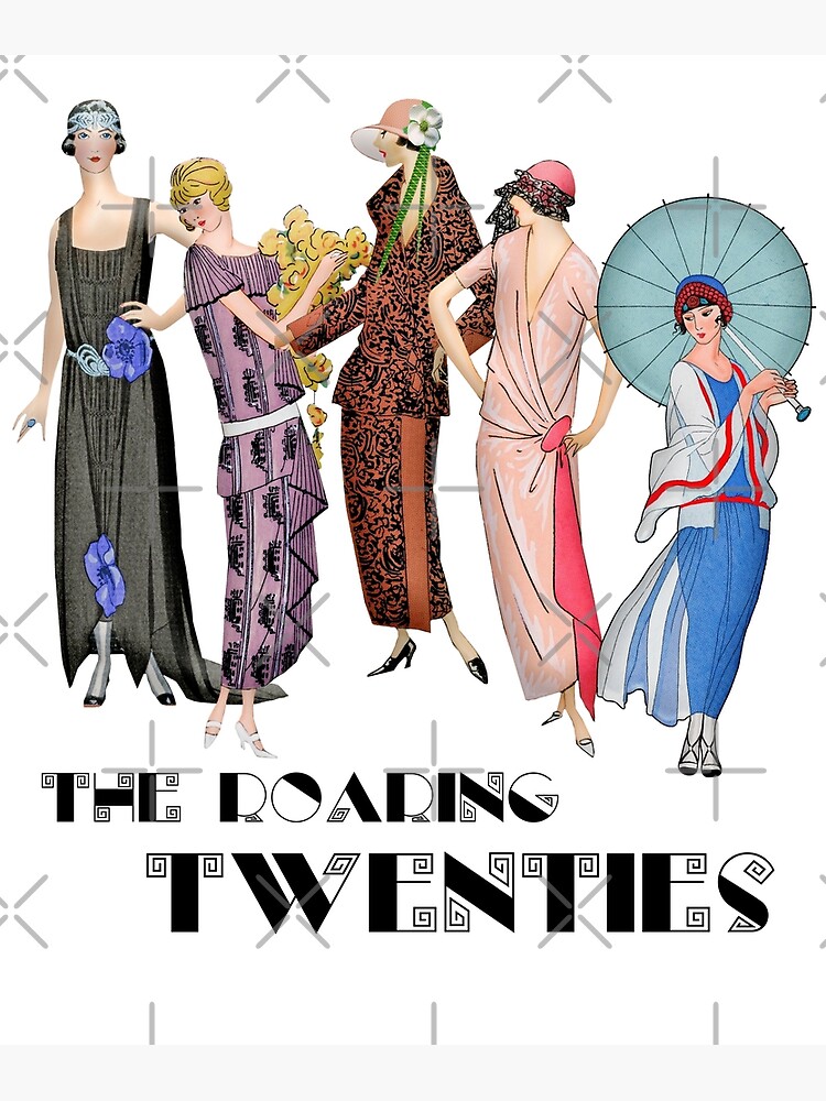 The Roaring 20s Art Deco Fashion Premium Matte Vertical Poster