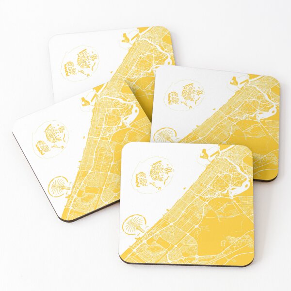 Item preview, Dubai, United Arab Emirates, City Map - Yellow designed and sold by helloadventure.