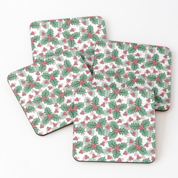 Item preview, Beautiful Seamless Christmas Holly Berries and Leaves Pattern designed and sold by silviaol.