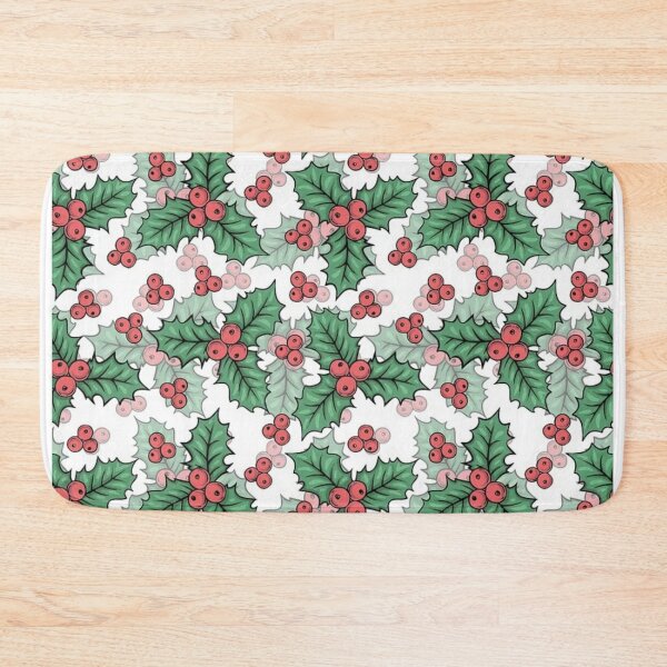 Item preview, Beautiful Seamless Christmas Holly Berries and Leaves Pattern designed and sold by silviaol.