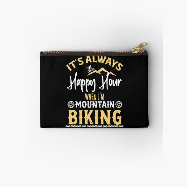 Item preview, It's Always Happy Hour When I'm Mountain Biking Biker  designed and sold by SayingDesign.