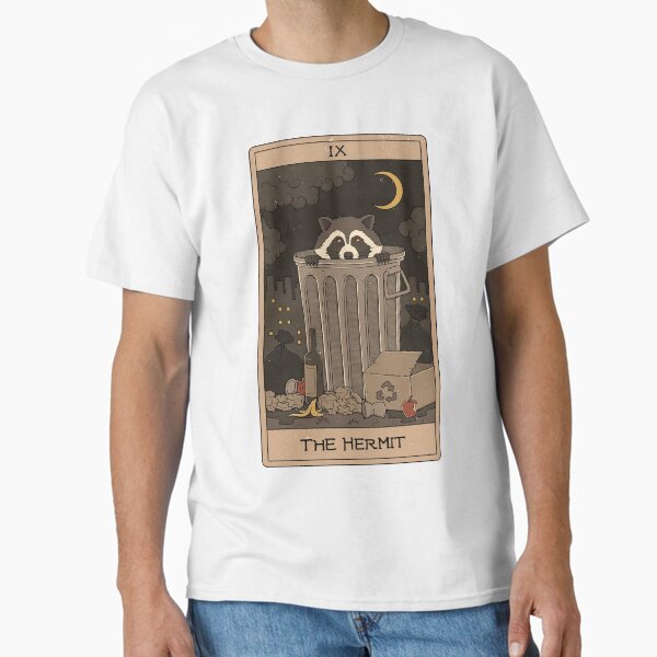 Item preview, The Hermit - Raccoons Tarot designed and sold by Thiago Corrêa.