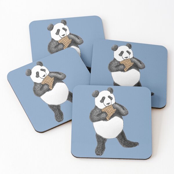 Item preview, P is for Panda playing the Panpipes designed and sold by AnnieHines.