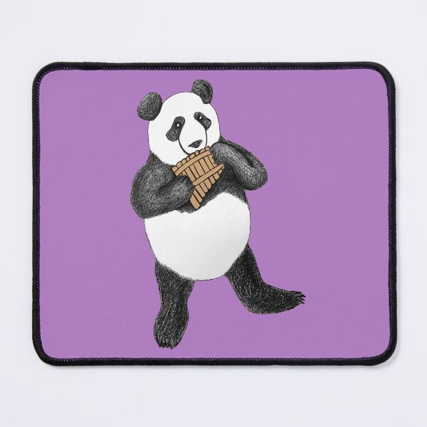 Item preview, P is for Panda playing the Panpipes designed and sold by AnnieHines.