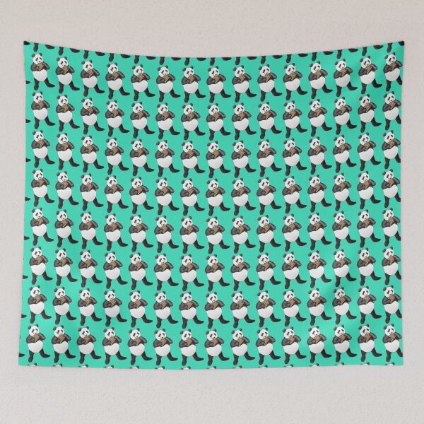 Item preview, P is for Panda playing the Panpipes designed and sold by AnnieHines.
