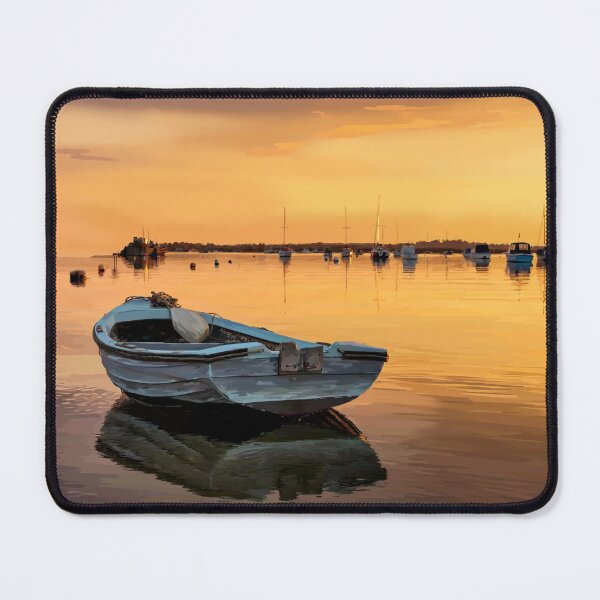 Item preview, Lone Boat in the Golden Light designed and sold by Emily Kalina.