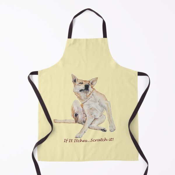 Item preview, Cute funny dog scratching with fun slogan designed and sold by pollywolly.