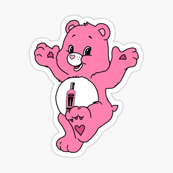 Pink Whitney bear Sticker