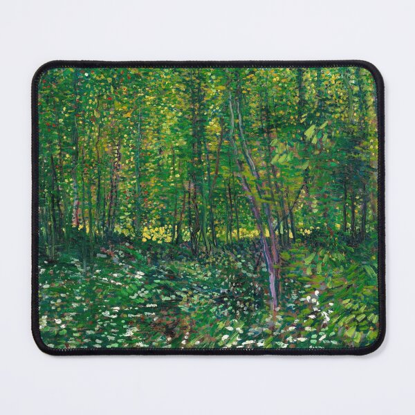 Artikelvorschau, Van Gogh "Bäume und Unterholz", 1887 entworfen und verkauft von Alexandra Dahl.