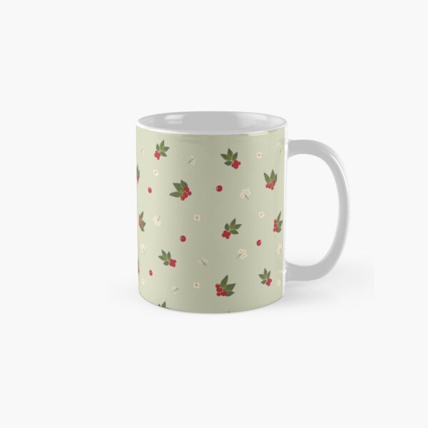 Item preview, Ditsy floral Winter berries pattern designed and sold by RoseMaryWP.