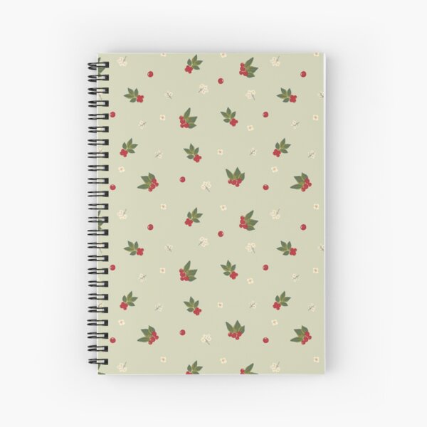 Item preview, Ditsy floral Winter berries pattern designed and sold by RoseMaryWP.