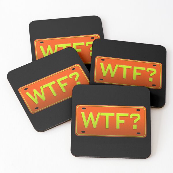 Item preview, WTF SARCASTIC LICENSE PLATE designed and sold by MantixArt.