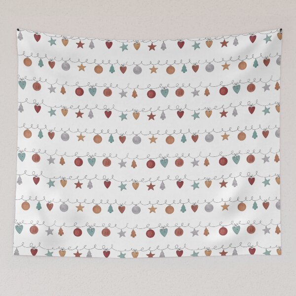 Item preview, Deck the halls Christmas decorations pattern  designed and sold by RoseMaryWP.