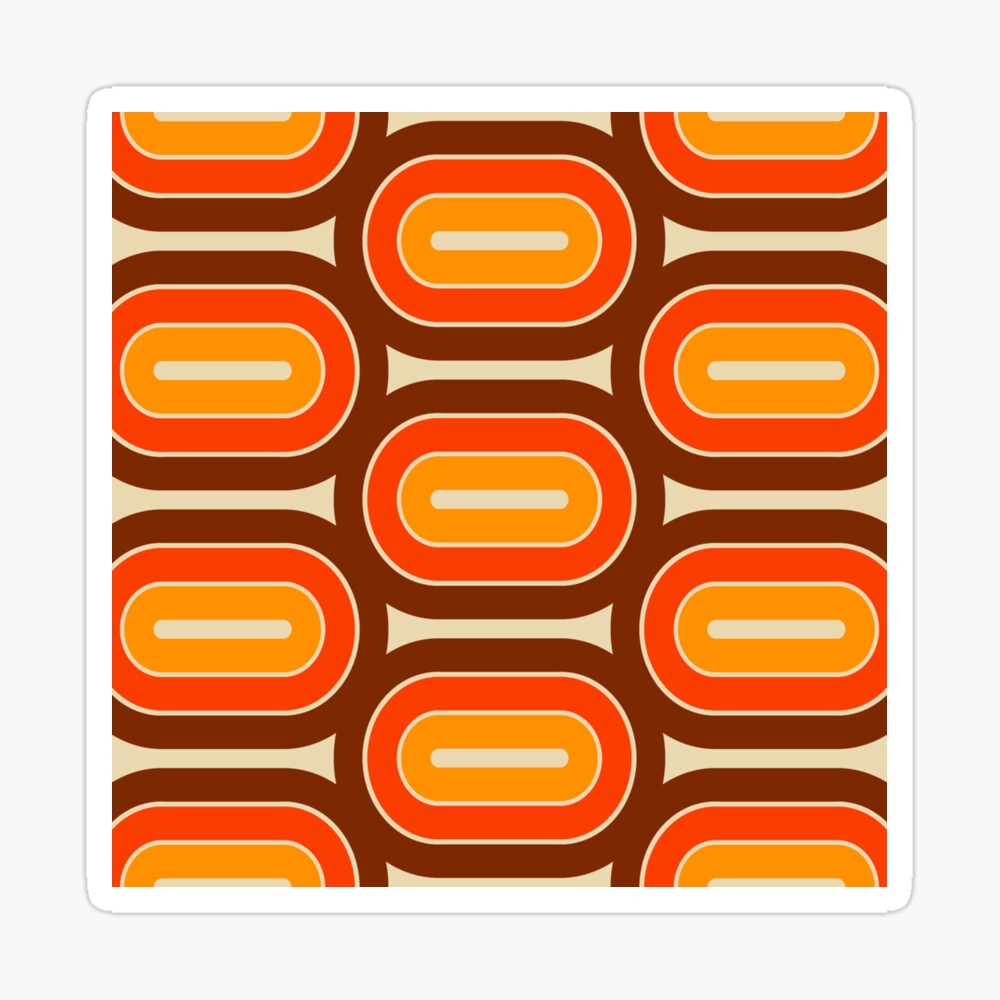 Retro Geometric Pod Design 721 Scarf