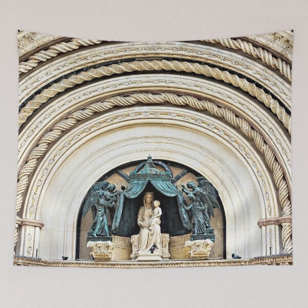 Item preview, Orvieto Cathedral Madonna and Child Angels Facade Sculpture designed and sold by Anna Lemos.