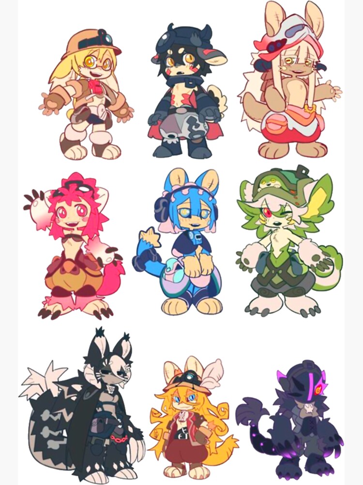 Made In Abyss Characters Magnet Collection