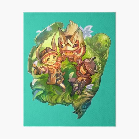 Cute chibi artwork of made in abyss characters