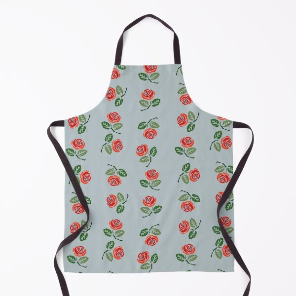 Item preview, Cute Small Red Roses Over Blue Background Seamless Pattern designed and sold by silviaol.