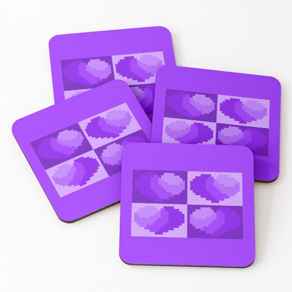 Item preview, Perfect Little Purple Pixel Hearts designed and sold by rin3d .