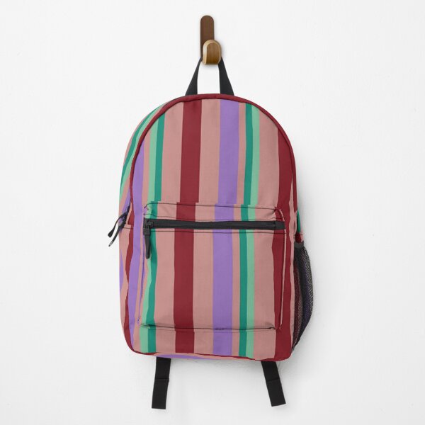 Item preview, Very Cute Retro Stripes Abstract Geometrical Pattern. Red, Green, Lilac Stripes designed and sold by silviaol.