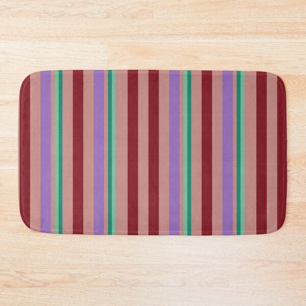Item preview, Very Cute Retro Stripes Abstract Geometrical Pattern. Red, Green, Lilac Stripes designed and sold by silviaol.