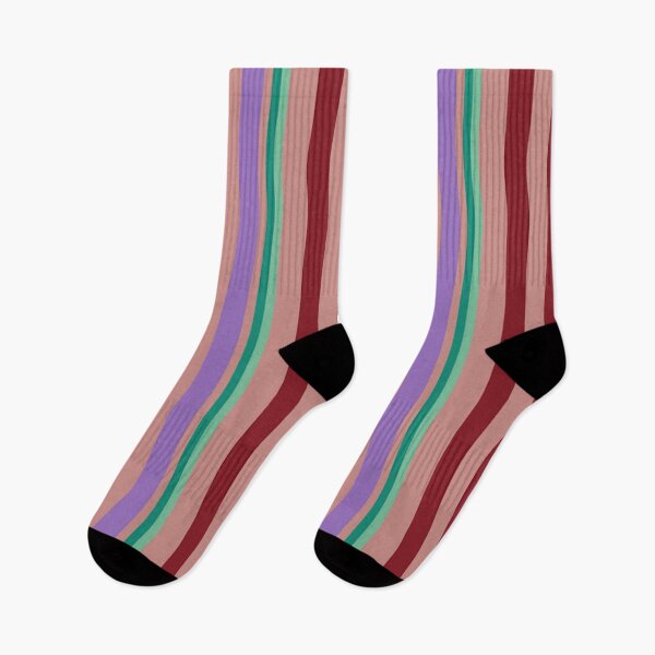 Item preview, Very Cute Retro Stripes Abstract Geometrical Pattern. Red, Green, Lilac Stripes designed and sold by silviaol.