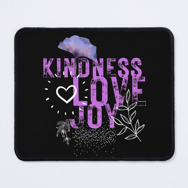 Item preview, Kindness Love Joy Grunge Purple Design designed and sold by EarthArtDesigns.