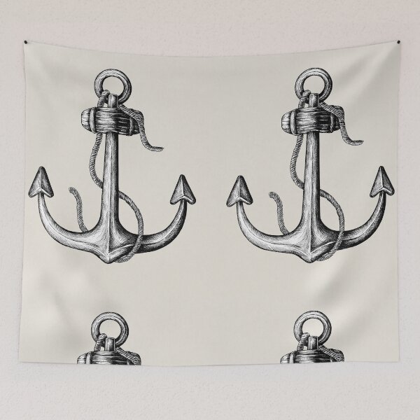 Item preview, Nautical Boat Anchor designed and sold by newburyboutique.