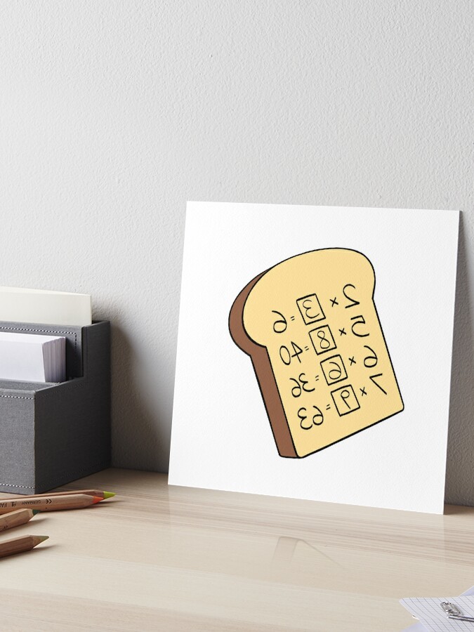 Doraemon Memory Bread Gadget | Art Board Print