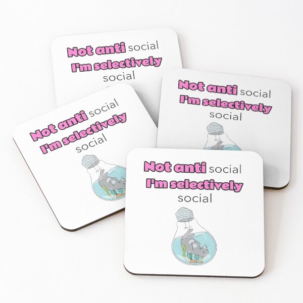 Item preview, Not antisocial I'm selectively social - seal designed and sold by Mechanical-Artt.