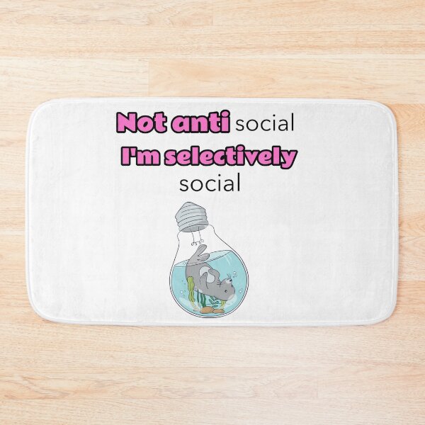 Item preview, Not antisocial I'm selectively social - seal designed and sold by Mechanical-Artt.