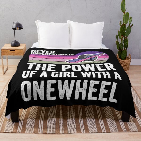 Item preview, never undrestimate the power of a girl with a onewheel - funny onewheel design for gitl  designed and sold by QUEEN-WIVER.