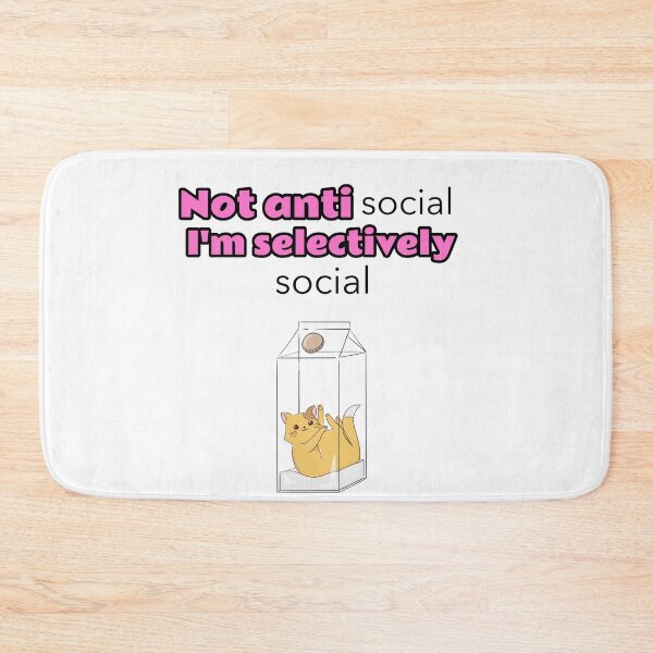 Item preview, Not antisocial I'm selectively social - kitten designed and sold by Mechanical-Artt.