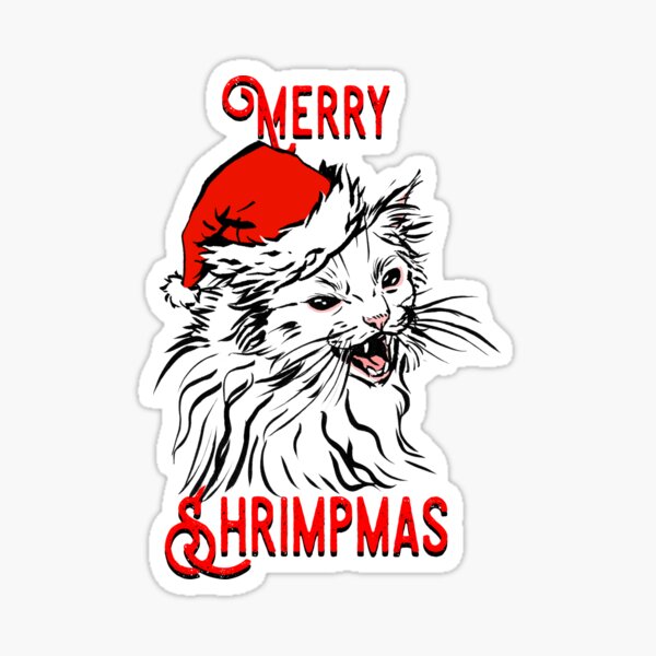 Item preview, Merry Shrimpmas! Thurston's Cat Christmas designed and sold by Thurstonwaffles.