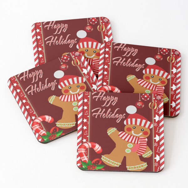 Item preview, Happy Holidays Gingerbread Boy designed and sold by Junior's Digital Designs.