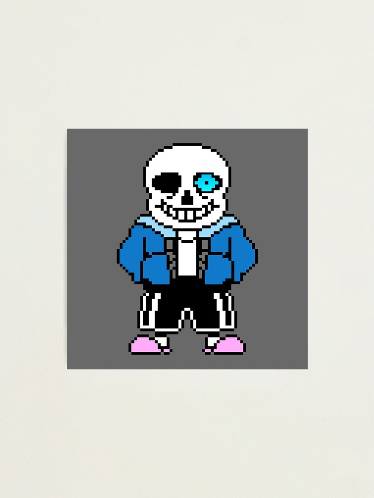 Undertale Sans Pixel Art | Photographic Print