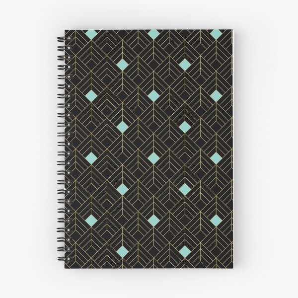 Item preview, Art Deco Gold, Black and Blue Pattern designed and sold by DavidASmith.