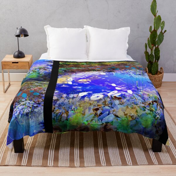 Item preview, Brilliant Blue Pond Digital Art By Cathy Valley Design designed and sold by EarthArtDesigns.