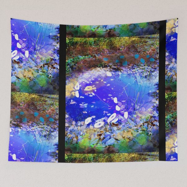 Item preview, Brilliant Blue Pond Digital Art By Cathy Valley Design designed and sold by EarthArtDesigns.
